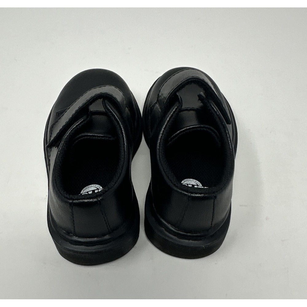 Dr Martens Toddler US 5 Black Leather Hook and Loop Strap Shoes Infant - Picture 7 of 10